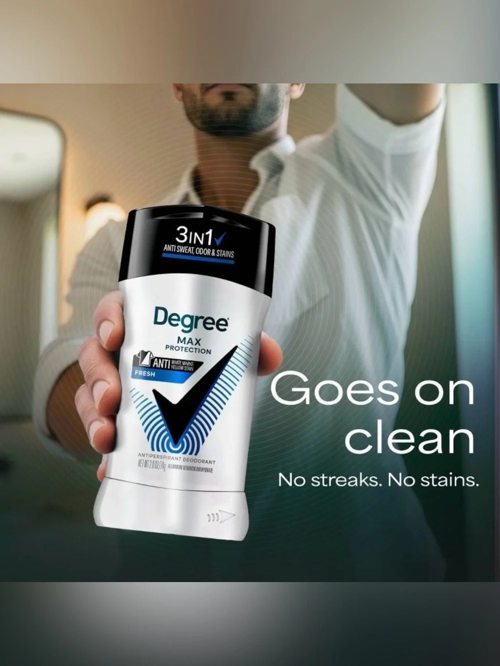 🔥BULK BUY🔥 PACK OF 12: Degree Max Protection Deodorant Stick - Fresh Scent